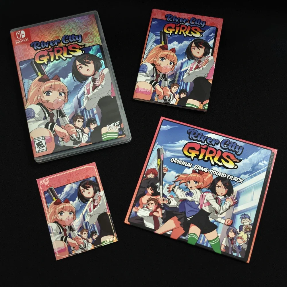 River City Girls Nintendo Switch Limited Run Games + CD Soundtrack Trading Card